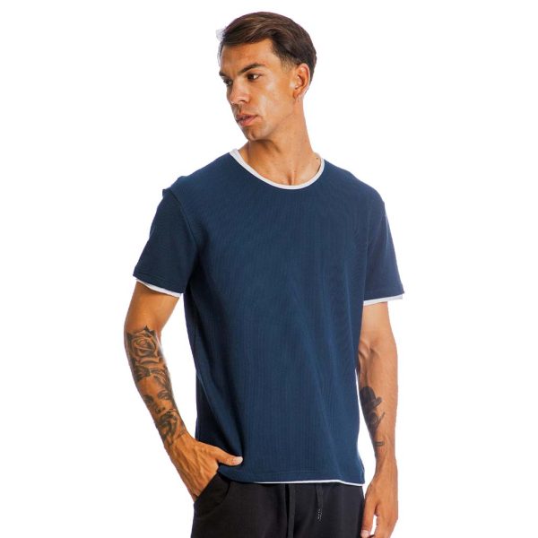 Κοντομάνικη Μπλούζα T-Shirt Paco 13628 Navy