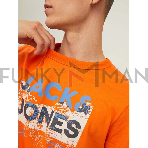 T-Shirt JACK & JONES 12210420 Πορτοκαλί