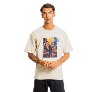 Κοντομάνικη Μπλούζα T-Shirt Paco 13563 Μπεζ