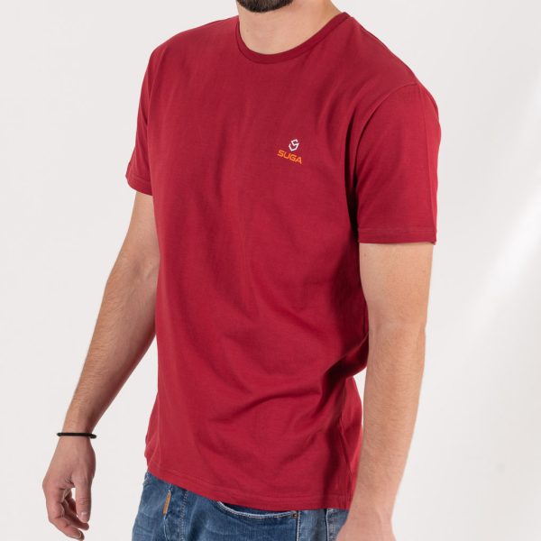 Κοντομάνικο T-Shirt SUGA Slim fit 2450 σκούρο Κόκκινο