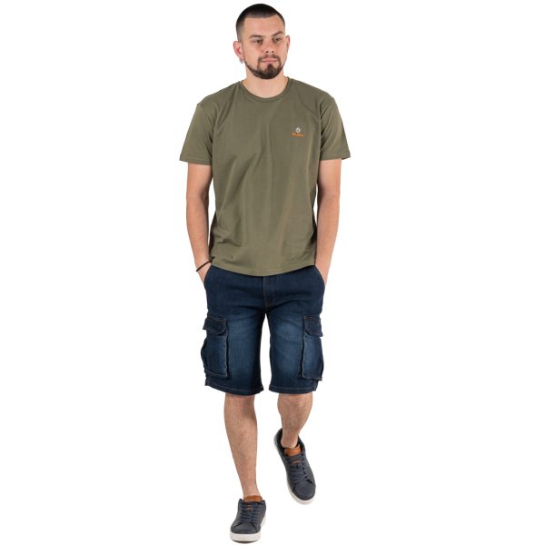 Κοντομάνικο T-Shirt SUGA Slim fit 2450 Χακί