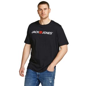T-Shirt σε Μεγάλα Μεγέθη JACK & JONES 12184987 Μαύρο