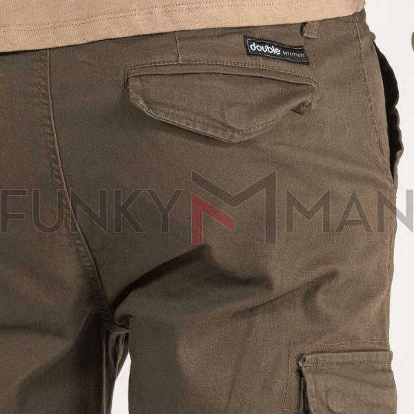 Chinos Cargo Παντελόνι DOUBLE CCP-34 Χακί