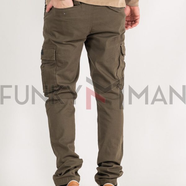 Chinos Cargo Παντελόνι DOUBLE CCP-34 Χακί