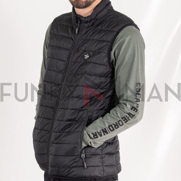 Αμάνικο Μπουφάν Vest Jacket DOUBLE SMJK-13 Μαύρο