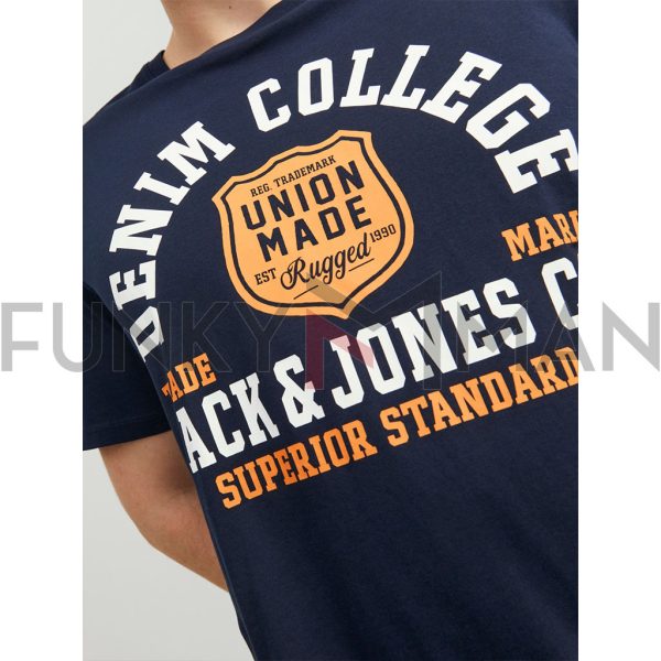 T-Shirt σε Μεγάλα Μεγέθη JACK & JONES 12211759 σκούρο Μπλε