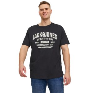 T-Shirt σε Μεγάλα Μεγέθη JACK & JONES 12229678 Μαύρο