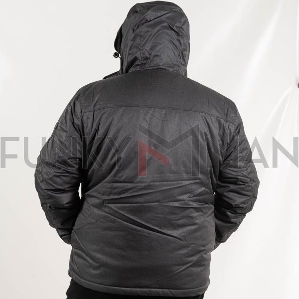 Parka Jacket σε Μεγάλα Μεγέθη VAINAS VB1-17 σκούρο Γκρι