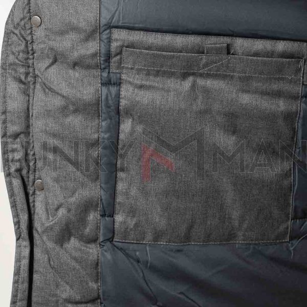 Parka Jacket σε Μεγάλα Μεγέθη VAINAS VB1-17 ανοικτό Γκρι