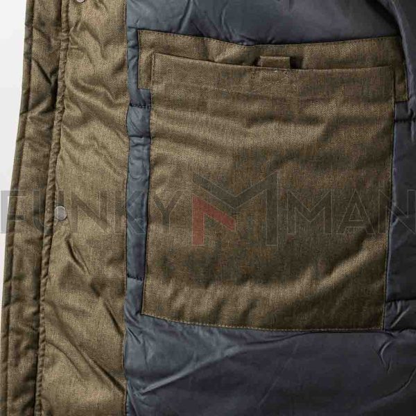 Parka Jacket σε Μεγάλα Μεγέθη VAINAS VB1-17 Olive