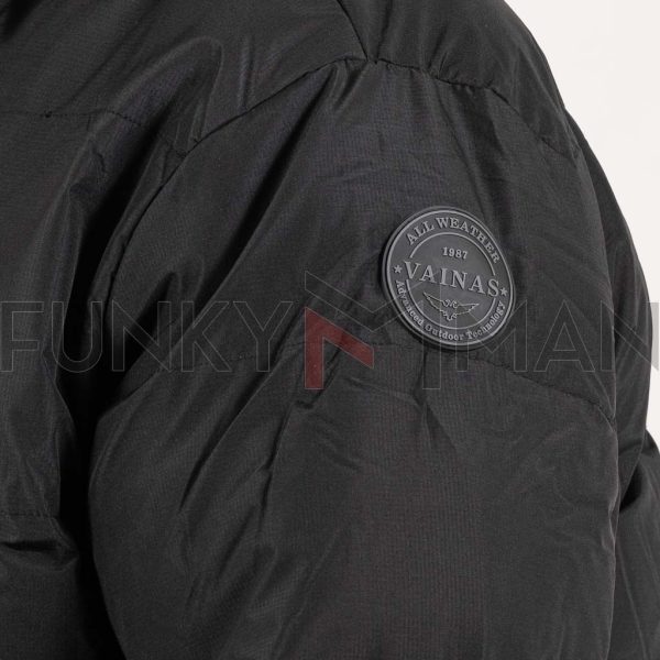 Parka Jacket σε Μεγάλα Μεγέθη VAINAS VB1-24 Μαύρο