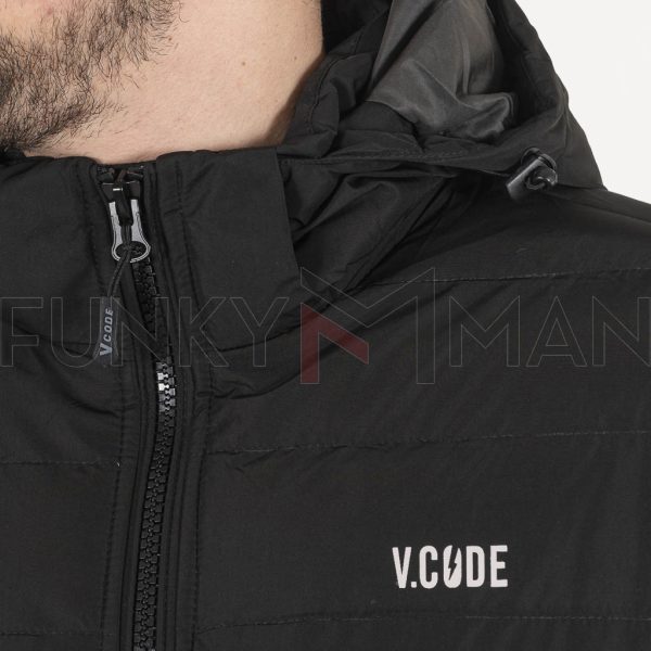 Puffer Jacket VCODE V202 Μαύρο