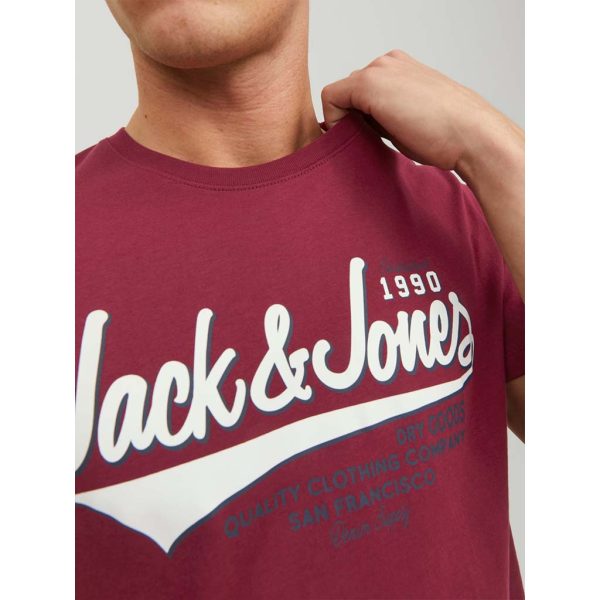 T-Shirt JACK & JONES 12220500 Μπορντό