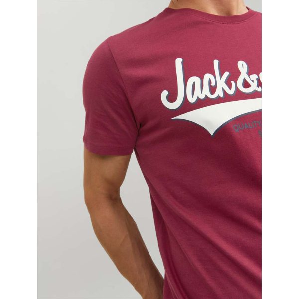 T-Shirt JACK & JONES 12220500 Μπορντό
