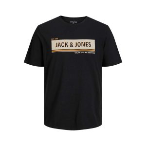 T-Shirt σε Μεγάλα Μεγέθη JACK & JONES 12235434 Μαύρο