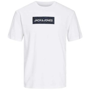 T-Shirt σε Μεγάλα Μεγέθη JACK & JONES 12235451 Λευκό