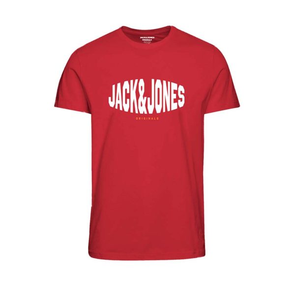 T-Shirt σε Μεγάλα Μεγέθη JACK & JONES 12235564 Κόκκινο
