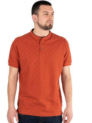 Mao All Over Print Fashion Polo DOUBLE PS-298S Terracotta