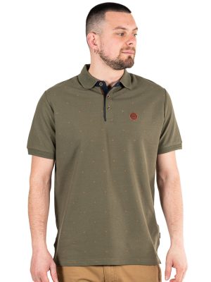 All Over Print Polo DOUBLE PS-299S Χακί