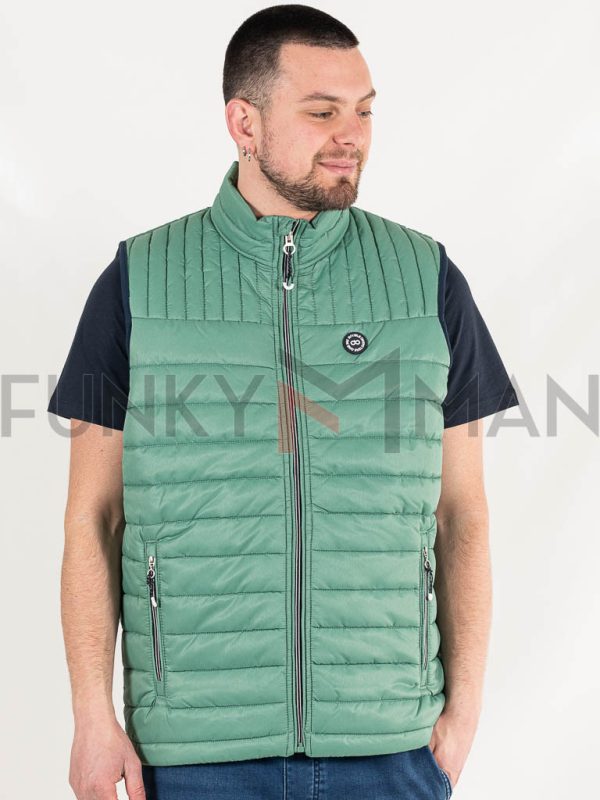 Αμάνικο Μπουφάν Vest Jacket DOUBLE SMJK-15 Πράσινο