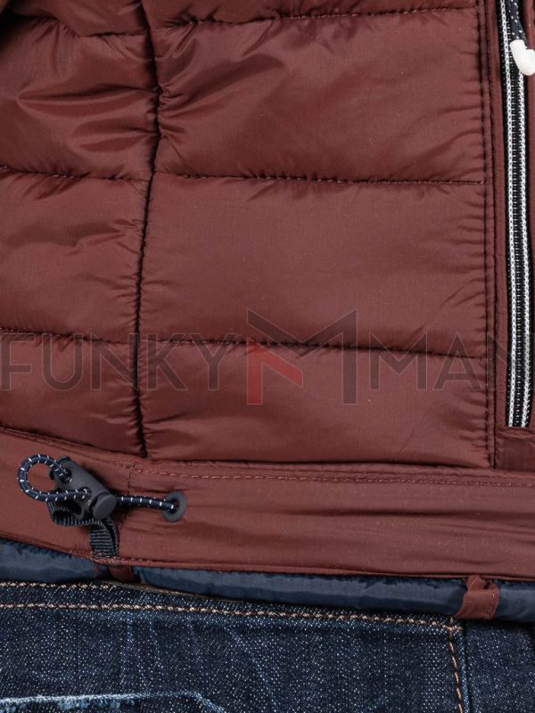 Αμάνικο Μπουφάν Vest Jacket DOUBLE SMJK-15 Wine Red