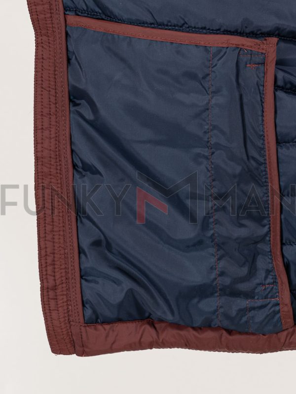 Αμάνικο Μπουφάν Vest Jacket DOUBLE SMJK-15 Wine Red