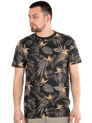 Fashion All Over Print T-Shirt DOUBLE TS-041 Μαύρο