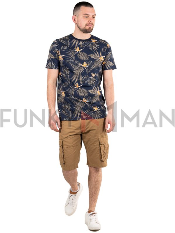 Fashion All Over Print T-Shirt DOUBLE TS-041 Navy
