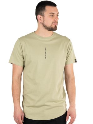 Front & Back Print T-Shirt DOUBLE TS-244 Olive