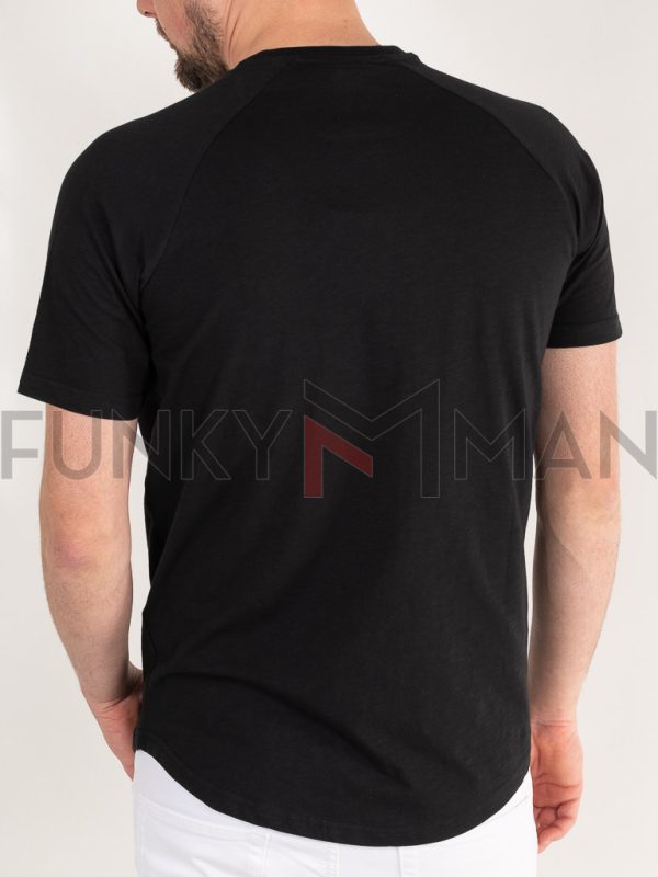 Κοντομάνικο Reglan T-Shirt DOUBLE TS-250 Μαύρο
