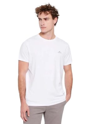 T-Shirt FUNKY BUDDHA FBM007-001-04 Λευκό