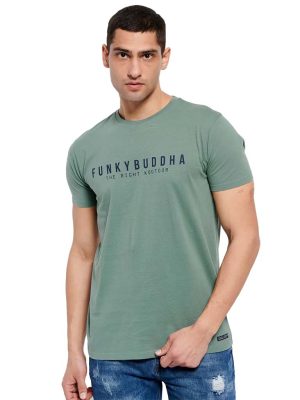 T-Shirt FUNKY BUDDHA FBM007-329-04 Dusty Green