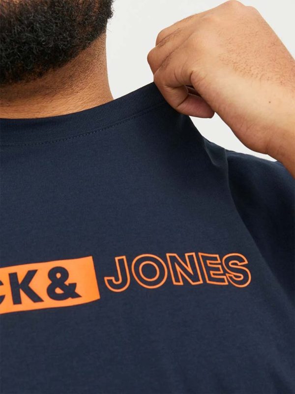 T-Shirt σε Μεγάλα Μεγέθη JACK & JONES 12225327 σκούρο Μπλε