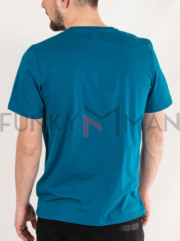 Κοντομάνικη Μπλούζα T-Shirt Paco & CO 2331004 Petrol