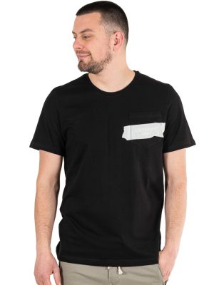 Κοντομάνικη Μπλούζα T-Shirt Paco & CO 2331005 Μαύρο