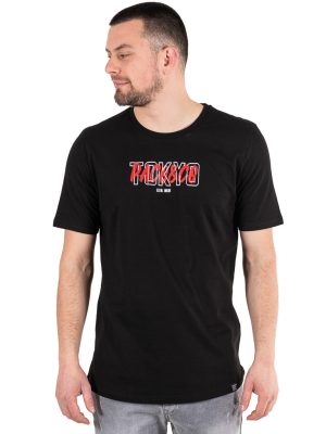 Κοντομάνικη Μπλούζα T-Shirt Paco & CO 2331012 Μαύρο