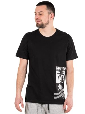 Κοντομάνικη Μπλούζα T-Shirt Paco & CO 2331013 Μαύρο