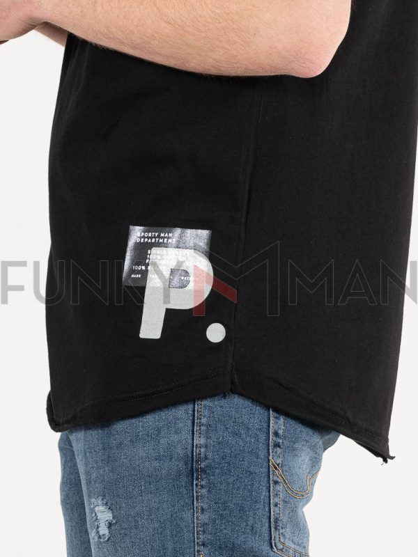 Κοντομάνικη Μπλούζα T-Shirt Paco 2331023 Μαύρο