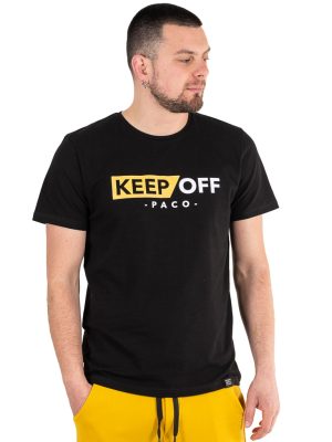 Κοντομάνικη Μπλούζα T-Shirt Paco & CO 2331078 Μαύρο
