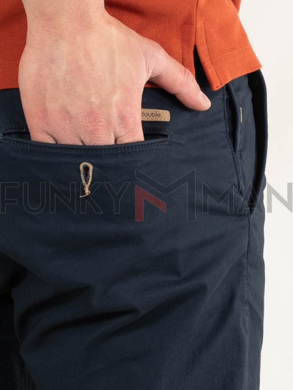 Chinos Casual Βερμούδα DOUBLE MSHO-142 Navy