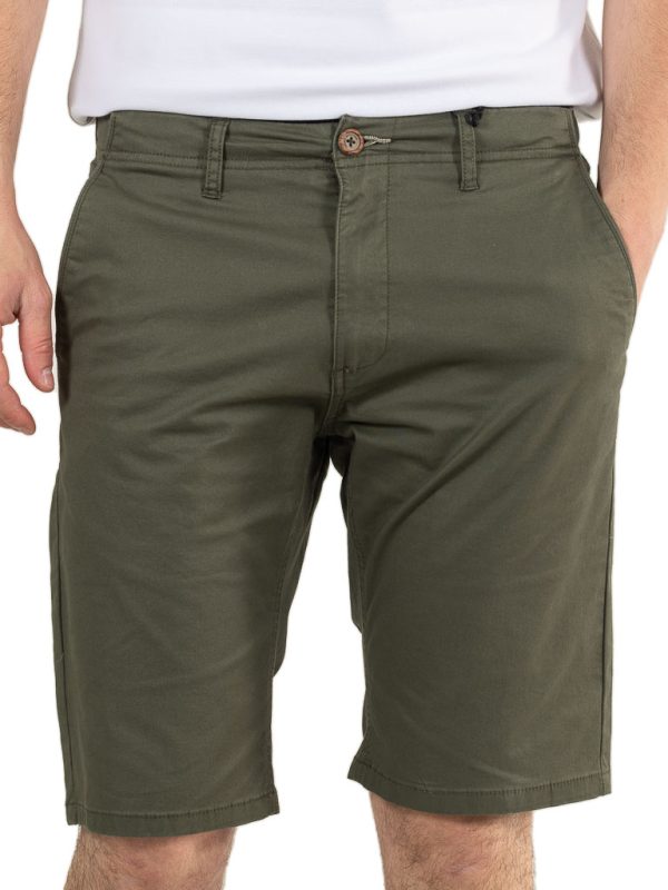 Chinos Casual Βερμούδα DOUBLE MSHO-142 Olive