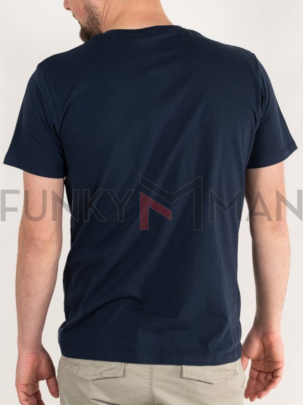 Graphic Print T-Shirt DOUBLE TS-019 Navy