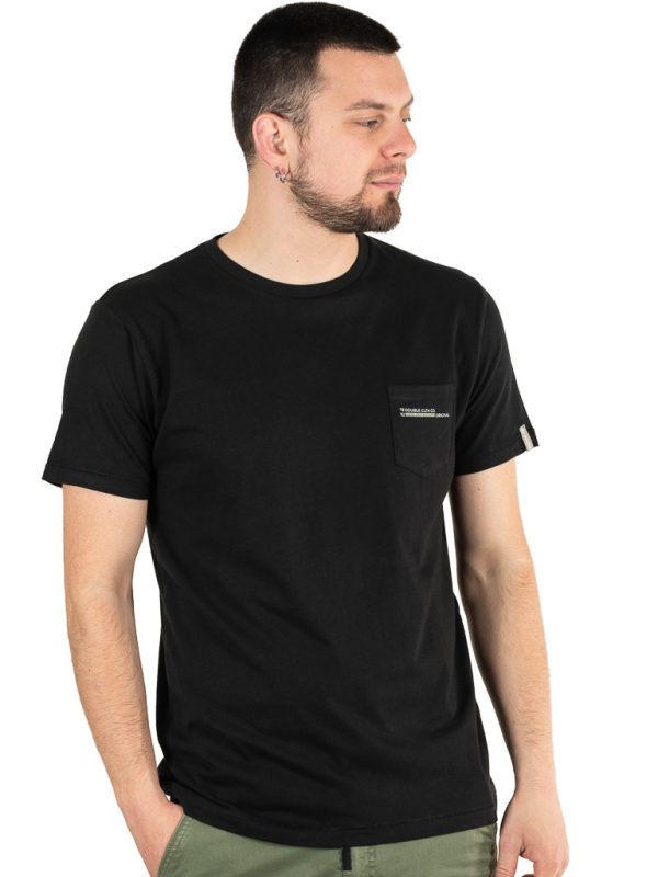 Chest Pocket T-Shirt DOUBLE TS-249 Μαύρο