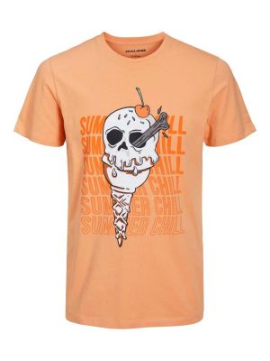 T-Shirt JACK & JONES 12221965 Pumpkin