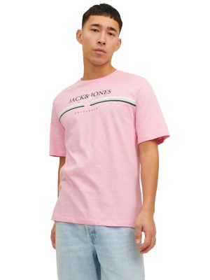 T-Shirt JACK & JONES 12235154 Prism PinkT-Shirt JACK & JONES 12235154 Λευκό Prism Pink