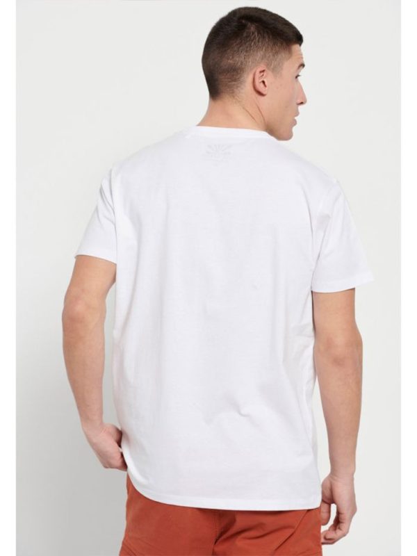 T-Shirt FUNKY BUDDHA FBM007-350-04 Λευκό