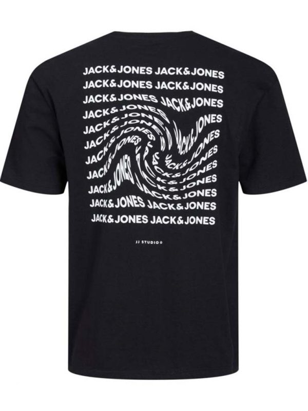 Relaxed Fit T-Shirt JACK & JONES 12221175 Μαύρο