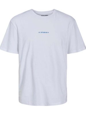 Relaxed Fit T-Shirt JACK & JONES 12221175 Λευκό