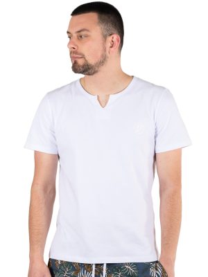 Κοντομάνικη Μπλούζα V-Neck PACO 2331087 Λευκό