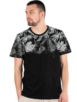 Κοντομάνικη Μπλούζα T-Shirt Paco & CO 2331015 Μαύρο